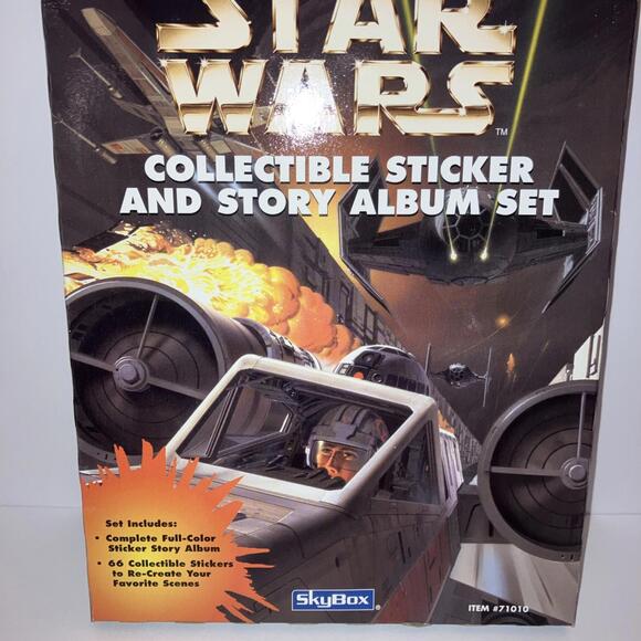 VINTAGE 1996 STAR WARS STICKER & ALBUM SET SEALED IN ORIGINAL BOX Skybox “LOOK” - Picture 3 of 4